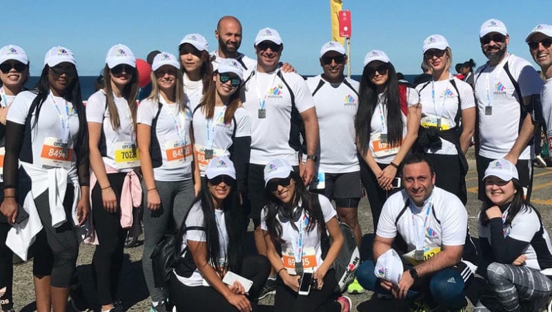 Hudson Homes staff banded together as a team and participate in the 46th City2Surf