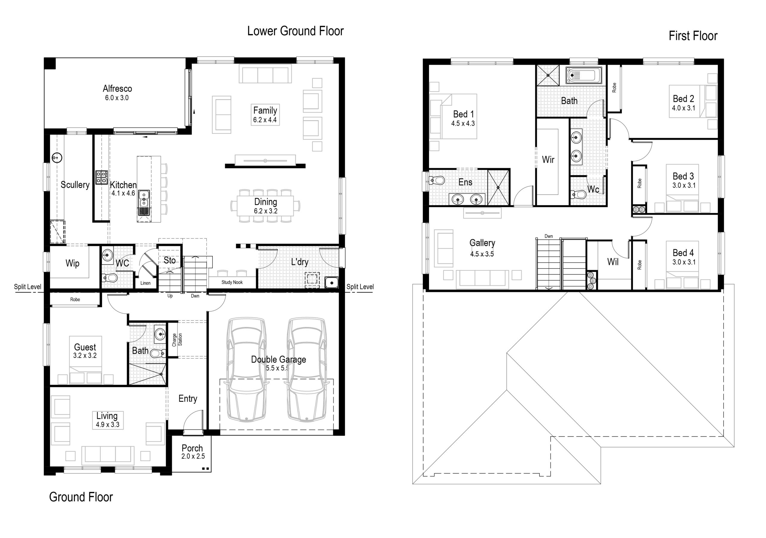 New Split Level Designs Hudson Homes, Down Slope House Plans