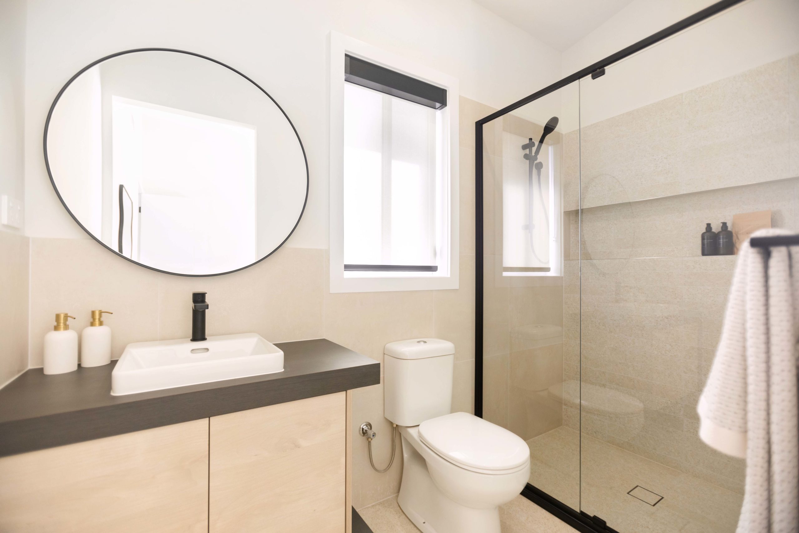 Hudson Homes Sydney Leppington Living Display Bathroom Single Storey