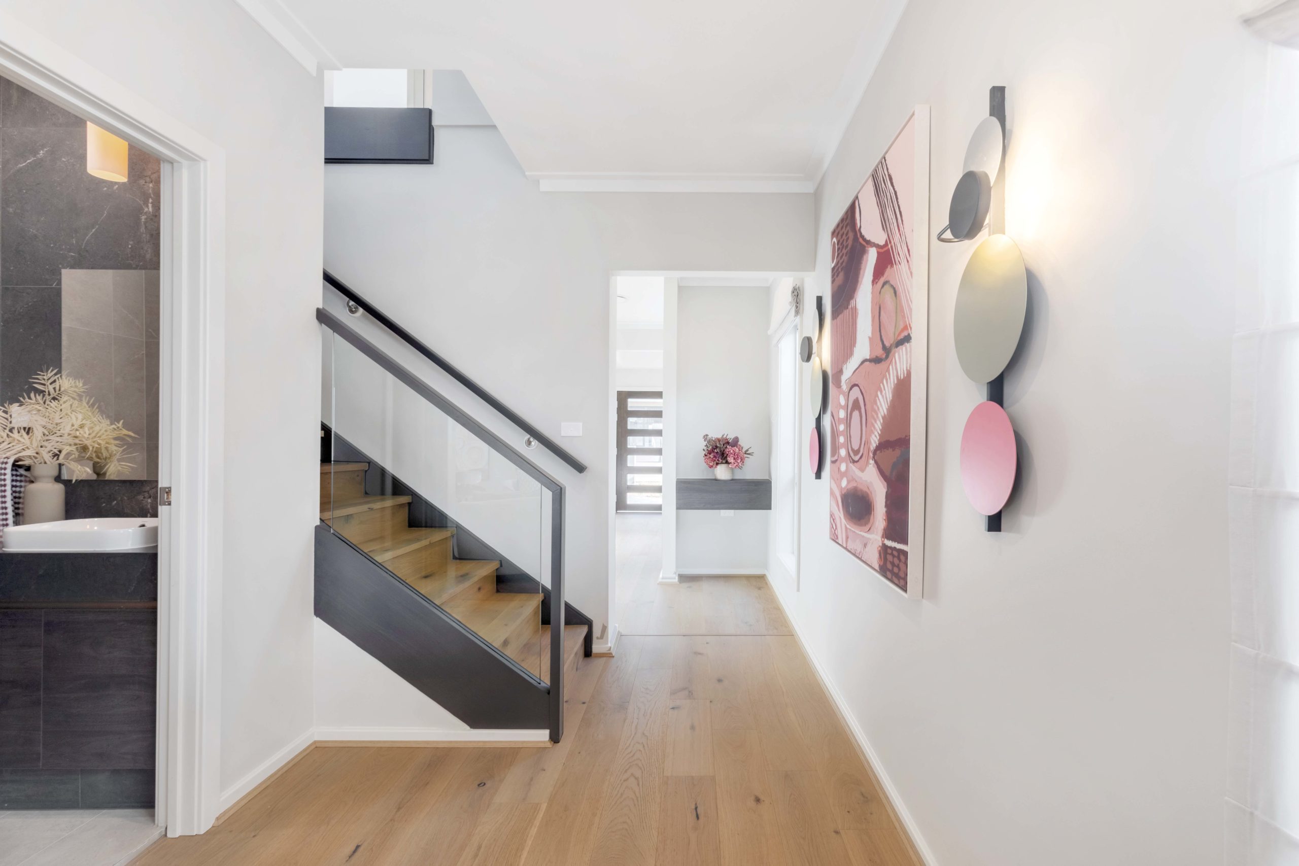 Hudson Homes Sydney Leppington Living Display Hallway Double Storey