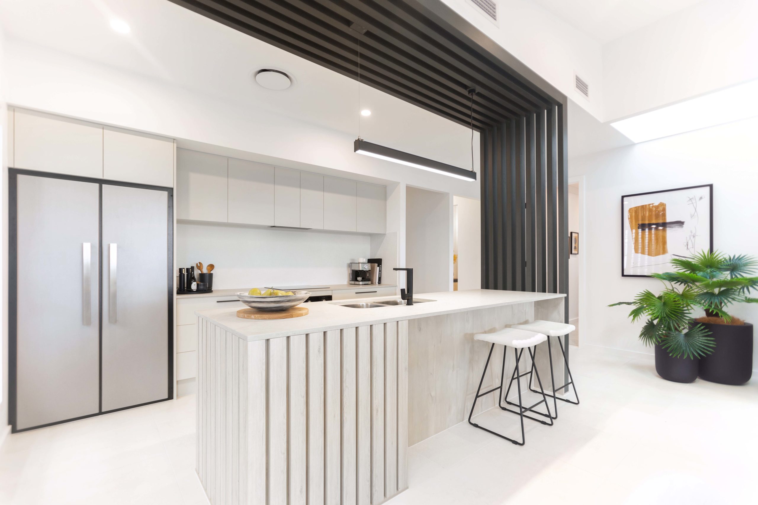 Hudson Homes Sydney Leppington Living Display Kitchen Bench Single Storey