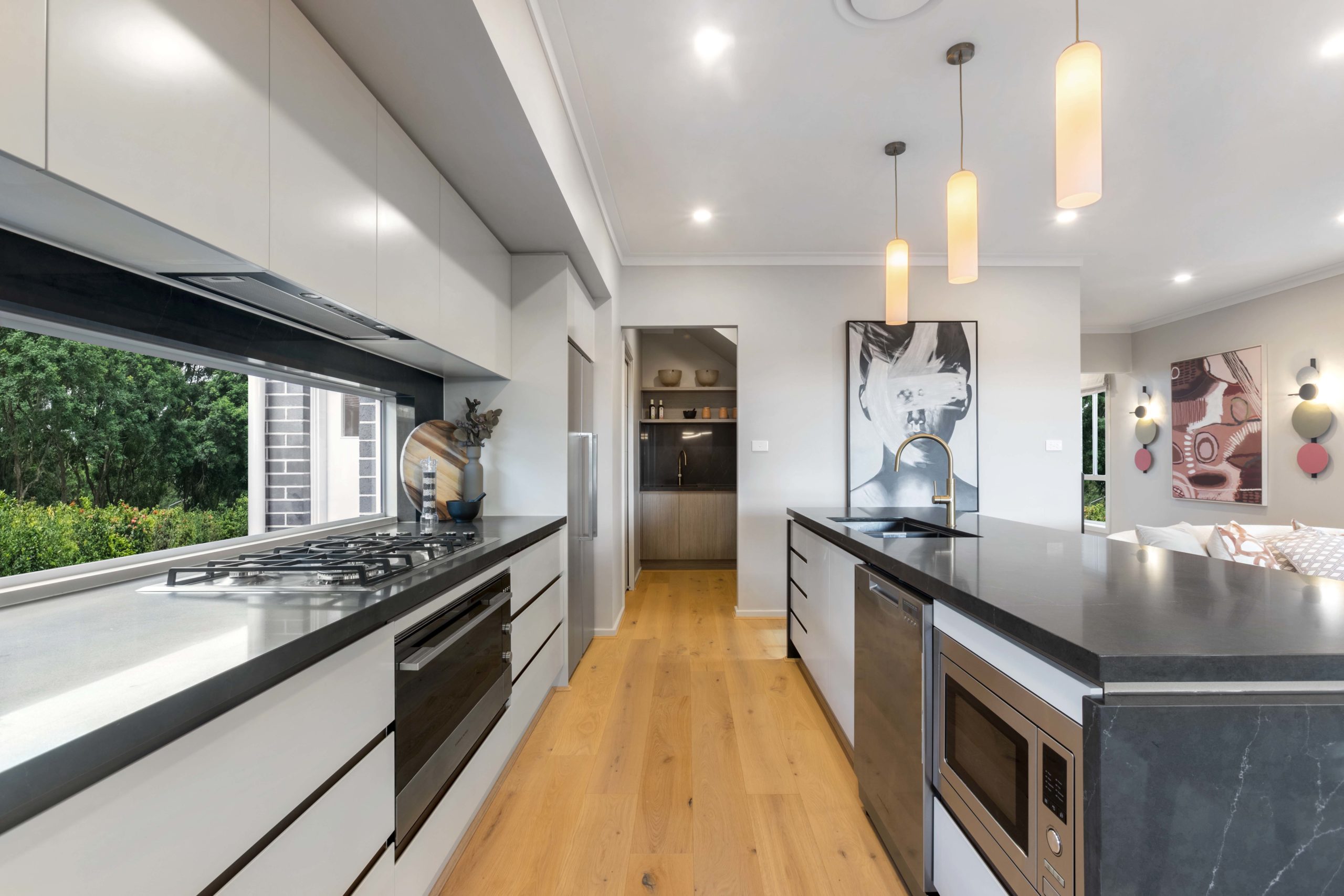 Hudson Homes Sydney Leppington Living Display Kitchen Double Storey