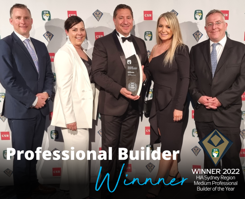 WINNER of the 2022 NSW Medium Professional Builder of the Year
