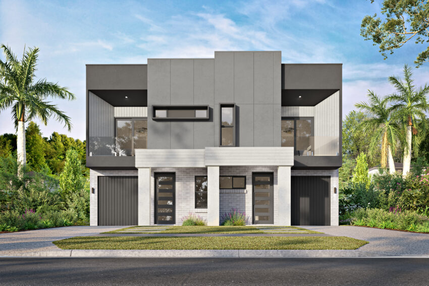 Modena Home NEW RELEASE: Duplex Facades - Hudson Homes