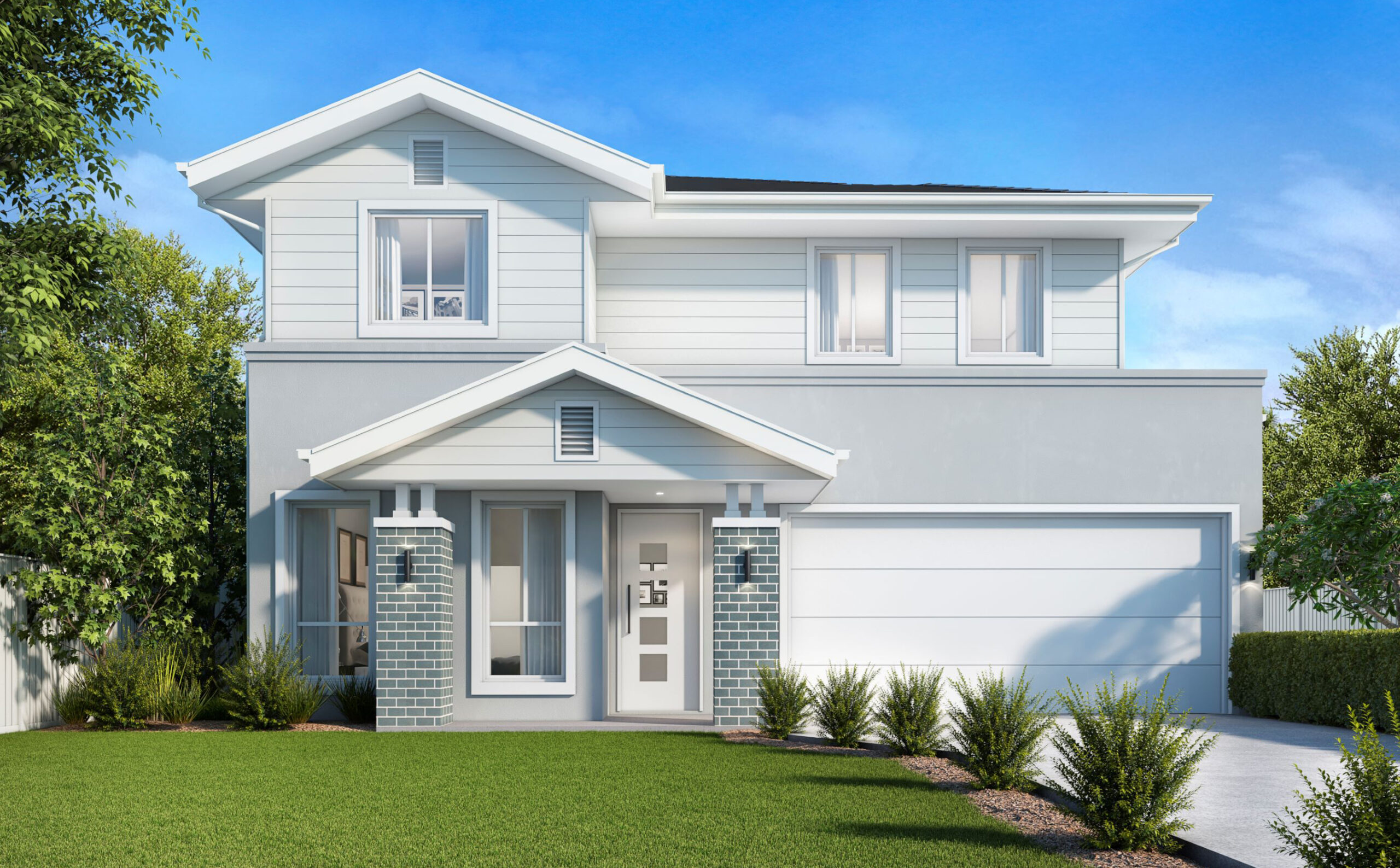 Hamptons Mk Ii Facade (h2) Double Storey