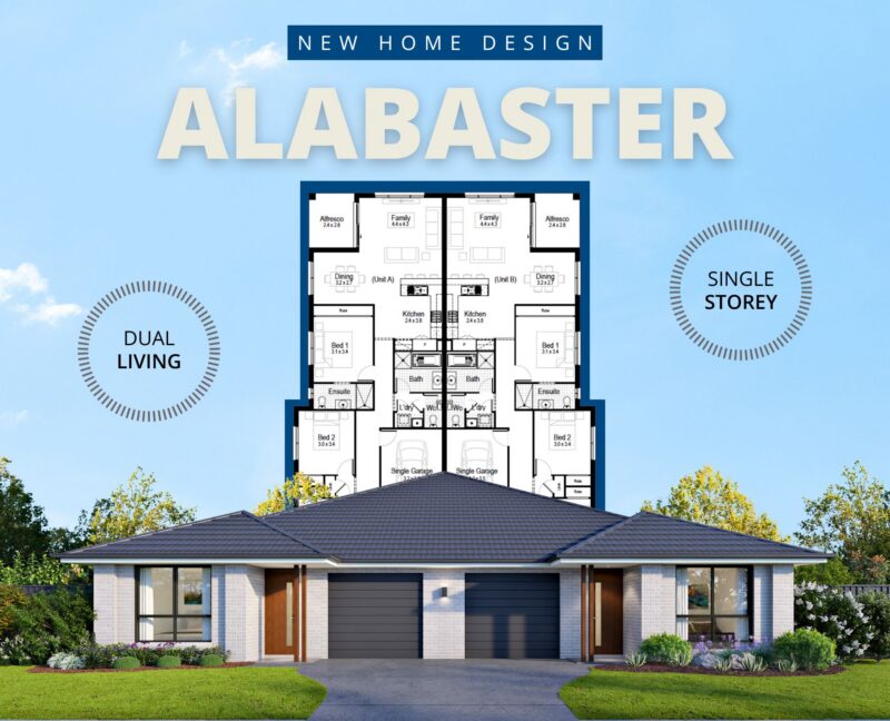 NEW DUAL LIVING HOME DESIGN: Alabaster